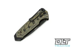Hogue EX-02 Flipper Spear Point - G-Mascus Green G-10 - Black Blade -Hogue Knife Shop hogue knives 810409 03948.1628688500