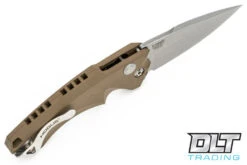 Hogue EX-A05 3.5" Spear Point - FDE Aluminum - Tumbled Blade -Hogue Knife Shop hogue knives 810412 89315.1628688501