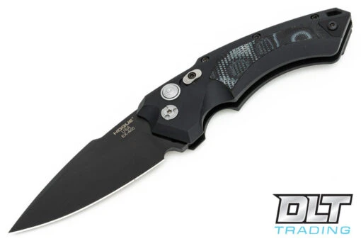 Hogue EX-A05 3.5" Spear Point - Black Aluminum - G-Mascus Blade Inlay - Black Blade -Hogue Knife Shop hogue knives 810415 92211.1628688503