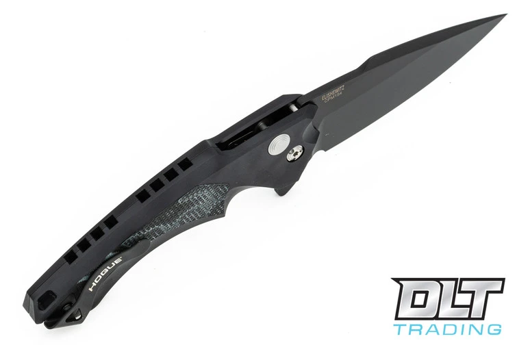 Hogue X5 Flipper 4" Spear Point - Black Aluminum - G-Mascus Black Inlay - Black Blade 3 Hogue X5 Flipper 4" Spear Point - Black Aluminum - G-Mascus Black Inlay - Black Blade - Image 3