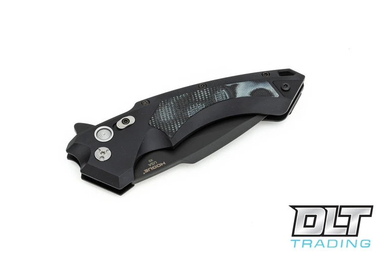 Hogue X5 Flipper 4" Spear Point - Black Aluminum - G-Mascus Black Inlay - Black Blade 4 Hogue X5 Flipper 4" Spear Point - Black Aluminum - G-Mascus Black Inlay - Black Blade - Image 4
