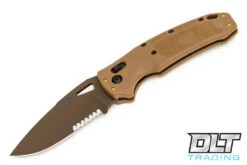 Hogue SIG K320 M17/M18 Drop Point - Coyote Tan Polymer - Partially Serrated - Coyote Tan…