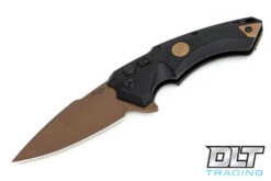 Hogue SIG X5 Flipper 3.5" Spear Point - Black Aluminum - Black G-10 Inlay - FDE Blade