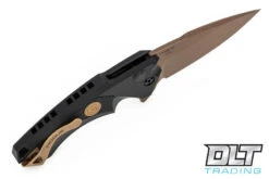 Hogue SIG X5 Flipper 3.5" Spear Point - Black Aluminum - Black G-10 Inlay - FDE Blade -Hogue Knife Shop hogue knives 810496 61323.1628688520