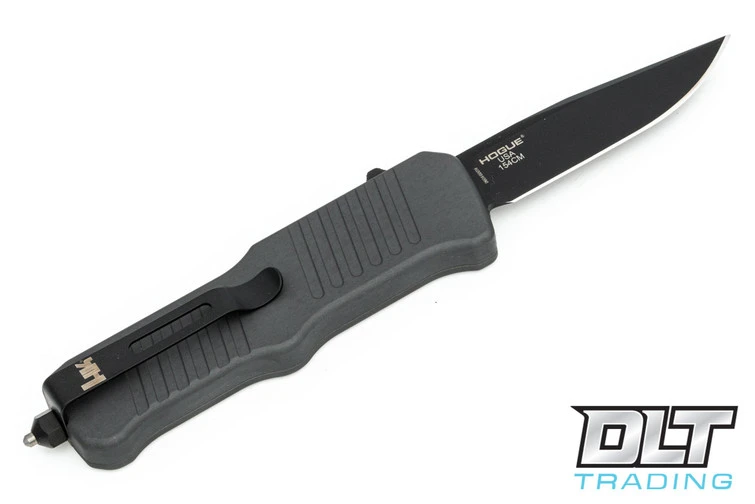 Hogue HK Mini Incursion Clip Point - Grey Aluminum - Black Blade 2 Hogue HK Mini Incursion Clip Point - Grey Aluminum - Black Blade - Image 2