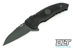 Hogue SIG X1 Microflip Wharncliffe - Black G-10 - Grey Blade