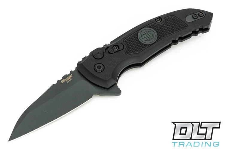 Hogue SIG X1 Microflip Wharncliffe - Black G-10 - Grey Blade 1 Hogue SIG X1 Microflip Wharncliffe - Black G-10 - Grey Blade