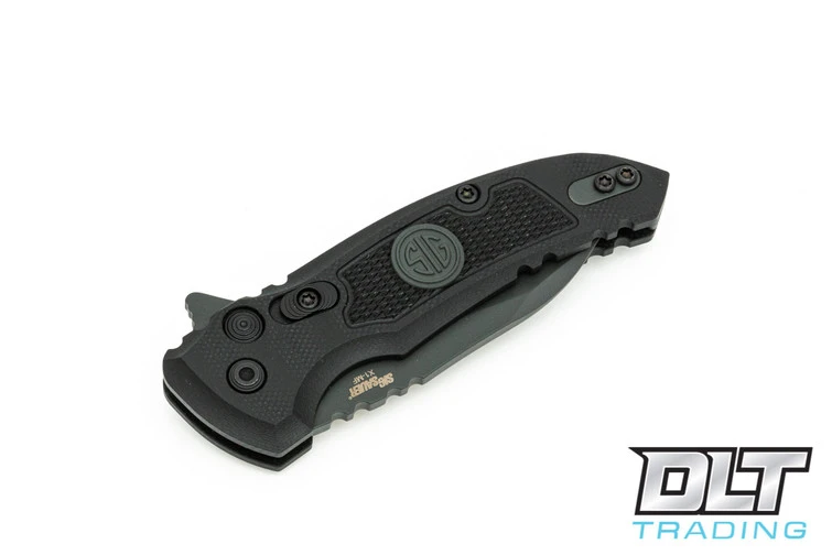 Hogue SIG X1 Microflip Wharncliffe - Black G-10 - Grey Blade 4 Hogue SIG X1 Microflip Wharncliffe - Black G-10 - Grey Blade - Image 4