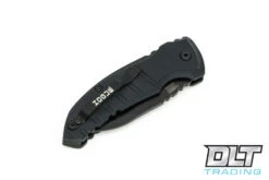 Hogue A01 Microswitch Wharncliffe - Black Aluminum - Black Blade -Hogue Knife Shop hogue knives 827245 88381.1630090333