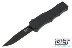 Hogue Exploit Clip Point Night Fision - Black Aluminum - Black Blade