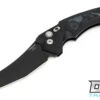 Hogue EX-A05 4" Wharncliffe - Black Aluminum - G-Mascus Black G-10 Inlay - Black Blade
