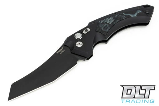 Hogue EX-A05 4" Wharncliffe - Black Aluminum - G-Mascus Black G-10 Inlay - Black Blade -Hogue Knife Shop hogue knives 827271 58678.1630090337