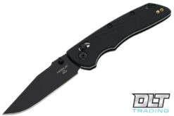 Hogue Deka - Black Polymer - Clip Point - Black Cerakote Finish