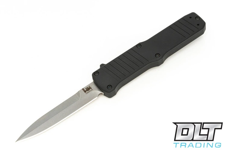 Hogue HK Hadron Bayonet - Black Aluminum - Tumbled Blade 1 Hogue HK Hadron Bayonet - Black Aluminum - Tumbled Blade