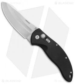 Hogue Knives EX-A04 Upswept Automatic Knife Black (4" Tumbled) 34416