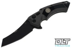 Hogue SIG X5 Tactical Flipper 3.5" Wharncliffe - Grey Aluminum - Black G-10 Inlay - Blac…
