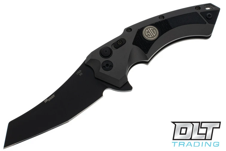 Hogue SIG X5 Tactical Flipper 3.5" Wharncliffe - Grey Aluminum - Black G-10 Inlay - Blac… 1 Hogue SIG X5 Tactical Flipper 3.5" Wharncliffe - Grey Aluminum - Black G-10 Inlay - Blac…